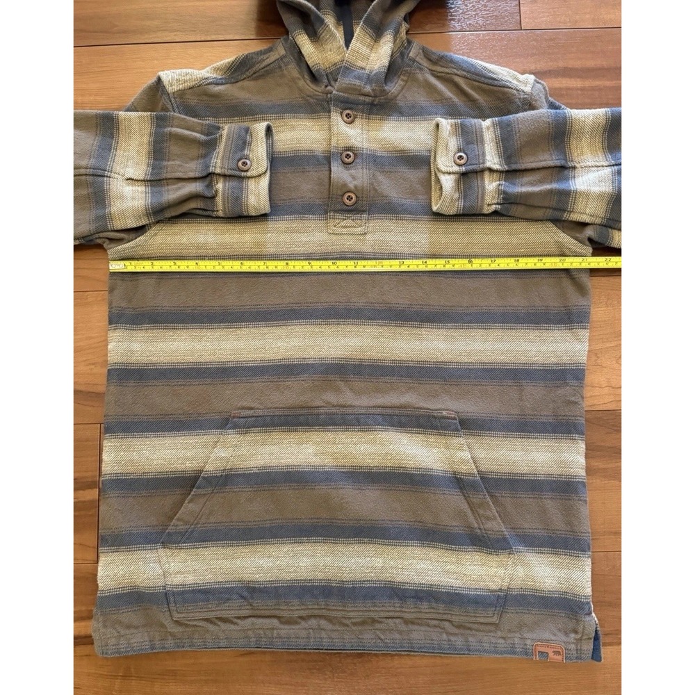 Dakota Dkota Grizzly Henley Hoodie Long Sleeve Shirt Brown Men's Size Medium - Picture 8 of 11